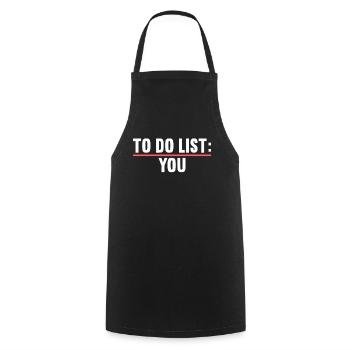 Mallorca Sauf Party Jersey To Do List You Malle - Cooking Apron - black - Front - AI Model Male 185 dark (185cm)