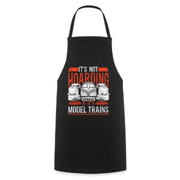 Freight Diesel Train Driver - Cooking Apron - black - Front - AI Model Male 185 dark (185cm)