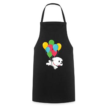 Bichon Frise Hundeliebhaber Hundezüchter Welpenpfo - Kochschürze - Schwarz - Vorne - AI Model Male 185 dark (185cm)