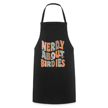 Vögel nerdig über Birdies - Kochschürze - Schwarz - Vorne - AI Model Male 185 dark (185cm)