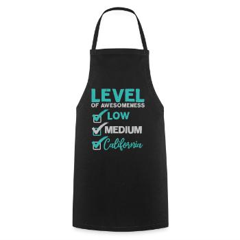 California USA State of America Travel Californians - Cooking Apron - black - Front - AI Model Male 185 dark (185cm)