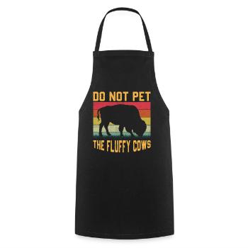 Bison Buffalo Water Buffalo National Park - Cooking Apron - black - Front - AI Model Male 185 dark (185cm)