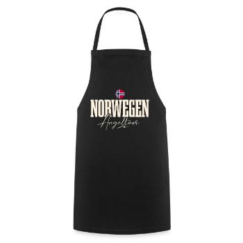 Norwegen Angeltour Angeln Angler Fischen - Kochschürze - Schwarz - Vorne - AI Model Male 185 dark (185cm)