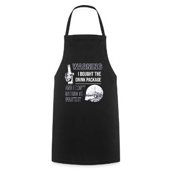 J’ai acheté le forfait boisson Cruise Holiday - Tablier de cuisine - noir - Devant - AI Model Male 185 dark (185cm)