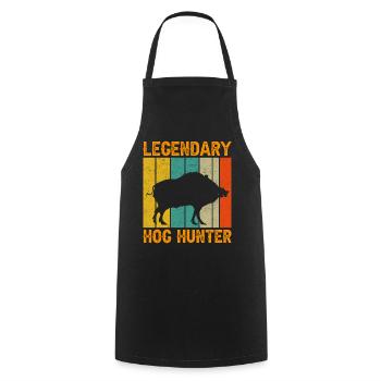 Chasse au sanglier Chasse Chasse Chasse Chasse Gibier Cadeau - Tablier de cuisine - noir - Devant - AI Model Male 185 dark (185cm)