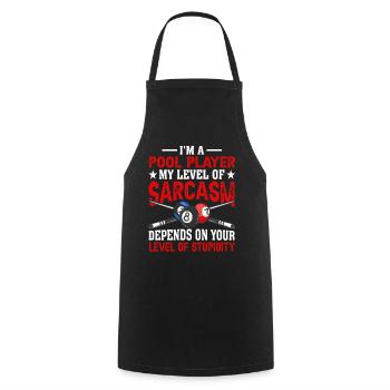 Billiards Pool Billiards Billiards Ball Billiards Cook 8Ball - Cooking Apron - black - Front - AI Model Male 185 dark (185cm)