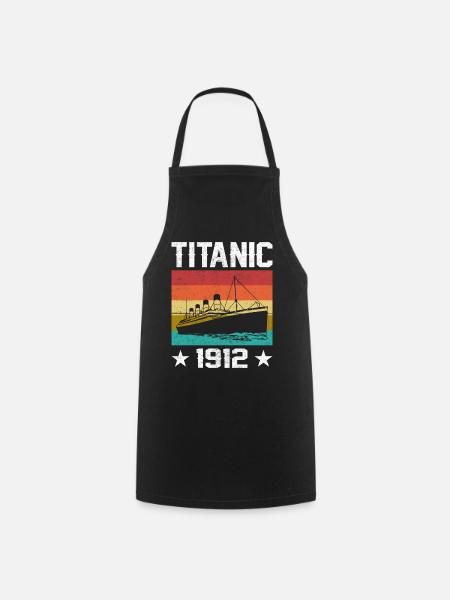 Titanic 1912 Navire de croisière - Tablier de cuisine - noir