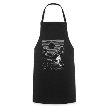Skiing Skiing Skiing Skiing Skis - Cooking Apron - black - Front - AI Model Male 185 dark (185cm)