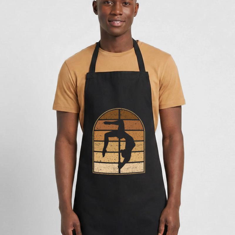 Pole Dancing Acrobatic Pole Dancer Cooking Apron