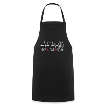 X-ray Technician X-ray Doctor Radiology Gift - Cooking Apron - black - Front - AI Model Male 185 dark (185cm)