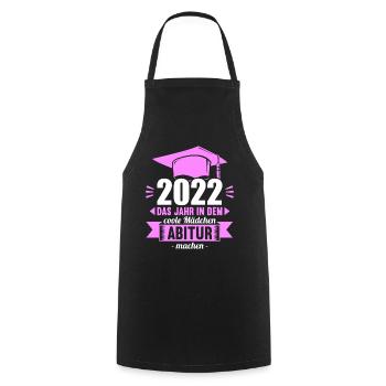 Abitur Gymnasium Damen und Herren Abi 2022 - Kochschürze - Schwarz - Vorne - AI Model Male 185 dark (185cm)