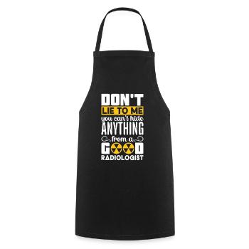 Radiology X-ray Technician Hospital Röntgen - Cooking Apron - black - Front - AI Model Male 185 dark (185cm)