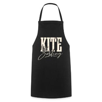 Kitesurfen Kitesurfer Kiteboard Kitesurf - Tablier de cuisine - noir - Devant - AI Model Male 185 dark (185cm)