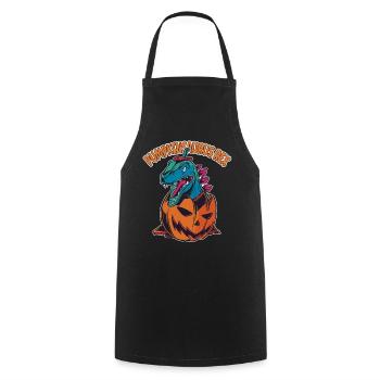 Pumpkinsaurus Dinosaure Drôle Halloween T Rex - Tablier de cuisine - noir - Devant - AI Model Male 185 dark (185cm)