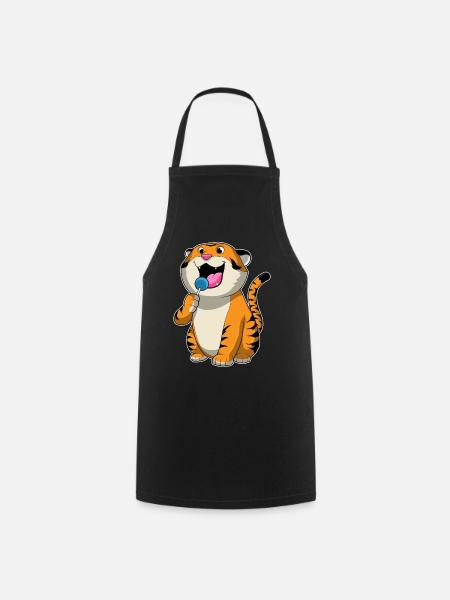 Tiger Lutscher - Kochschürze - Schwarz