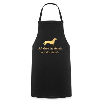 cool Quote Hunde Gold Hundeliebe Hund Fan Besitzer - Kochschürze - Schwarz - Vorne - AI Model Male 185 dark (185cm)