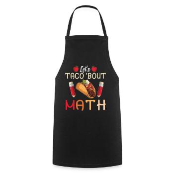 Let's Taco Bout Math Teacher - Cooking Apron - black - Front - AI Model Male 185 dark (185cm)
