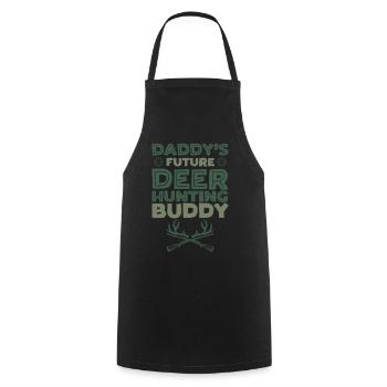 Buck Deer Hunting Hunter Kid - Cooking Apron - black - Front - AI Model Male 185 dark (185cm)