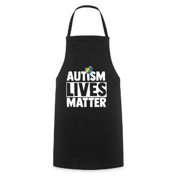 Autismus Geschenk Autist Asperger ADHS Autism - Kochschürze - Schwarz - Vorne - AI Model Male 185 dark (185cm)