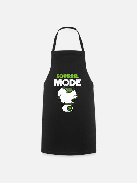 Mode écureuil sur écureuil, drôle - Tablier de cuisine - noir
