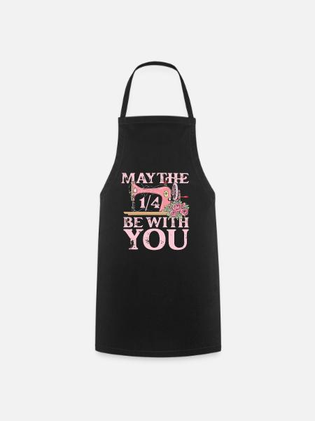 May the 1 4 be with you sewing - Kochschürze - Schwarz