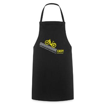 E-Bike E-Bike Ride Bike Bike Lovers Bicyclefa - Cooking Apron - black - Front - AI Model Male 185 dark (185cm)
