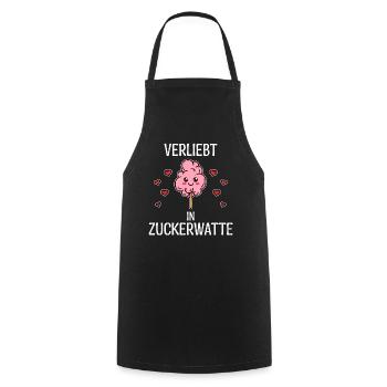 Naschkatzen Lecker Süßigkeiten Statement Herz - Kochschürze - Schwarz - Vorne - AI Model Male 185 dark (185cm)