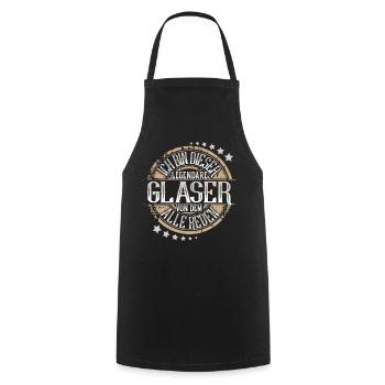 Glaser - Kochschürze - Schwarz - Vorne - AI Model Male 185 dark (185cm)