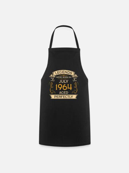 Birthday Legends were born in July 1964 - Cooking Apron - black