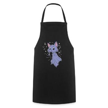 Chauve-souris Kawaii - Tablier de cuisine - noir - Devant - AI Model Male 185 dark (185cm)