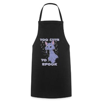 Chauve-souris kawaii Halloween - Tablier de cuisine - noir - Devant - AI Model Male 185 dark (185cm)