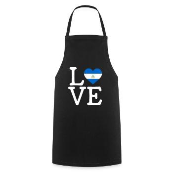 I love Nicaragua, nicaragua - Cooking Apron - black - Front - AI Model Male 185 dark (185cm)