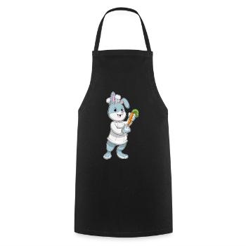 Bunny Cook Cuisinière Cuisinière de Carottes - Tablier de cuisine - noir - Devant - AI Model Male 185 dark (185cm)