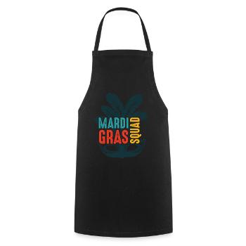 Mardi Gras Squad - Cooking Apron - black - Front - AI Model Male 185 dark (185cm)