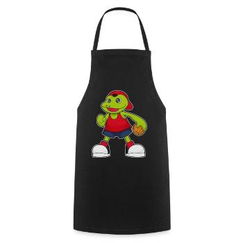 Joueur de basket-ball des Frogs - Tablier de cuisine - noir - Devant - AI Model Male 185 dark (185cm)