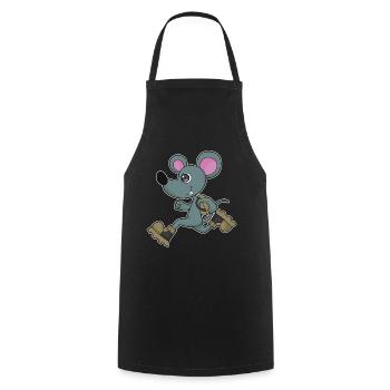 Mouse Jogger Jogging Sport - Tablier de cuisine - noir - Devant - AI Model Male 185 dark (185cm)