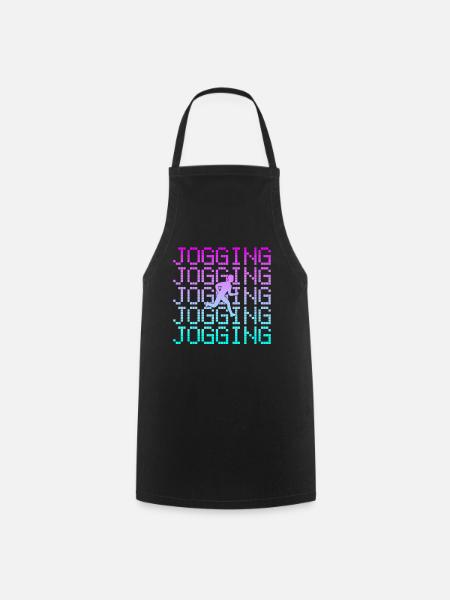 Joggen - Kochschürze - Schwarz