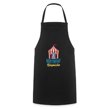 3rd Birthday Circus Director Circus Lover - Cooking Apron - black - Front - AI Model Male 185 dark (185cm)