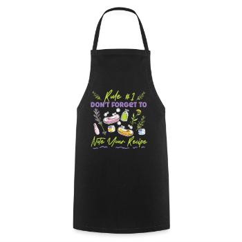 Soap Making Crafting Rule #1 Don't - Cooking Apron - black - Front - AI Model Male 185 dark (185cm)