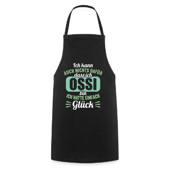 DDR Ostdeutschland Osten Ostalgie Ossi - Kochschürze - Schwarz - Vorne - AI Model Male 185 dark (185cm)