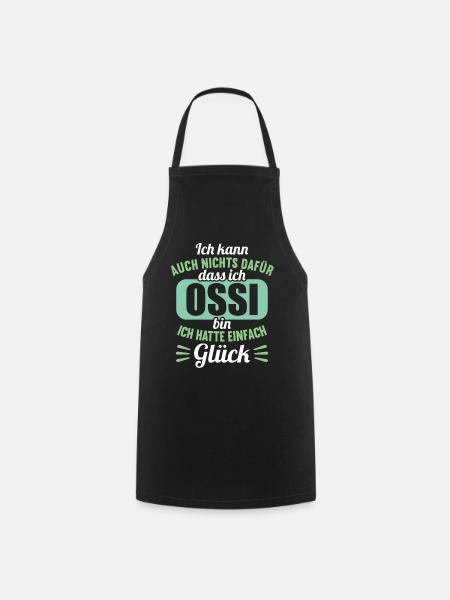DDR Ostdeutschland Osten Ostalgie Ossi - Kochschürze - Schwarz