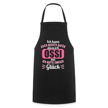 DDR Ostdeutschland Osten Ostalgie Ossi - Kochschürze - Schwarz - Vorne - AI Model Male 185 dark (185cm)