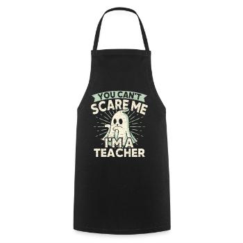 Lehrer Geist Halloween - Kochschürze - Schwarz - Vorne - AI Model Male 185 dark (185cm)
