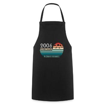 Vintage Birthday Birthday Retro 2006 Limited - Cooking Apron - black - Front - AI Model Male 185 dark (185cm)
