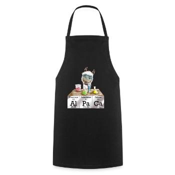 Mignon mignon Alpaga Chemicals Al Pa Ca Lala - Tablier de cuisine - noir - Devant - AI Model Male 185 dark (185cm)