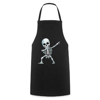 Dab Skeleton Horror Horror Outfit Skeleton Cadeau - Tablier de cuisine - noir - Devant - AI Model Male 185 dark (185cm)