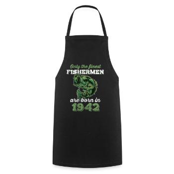 Legendary 80 years old gift for the 80th birthday - Cooking Apron - black - Front - AI Model Male 185 dark (185cm)