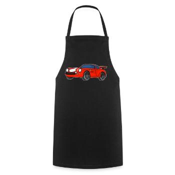 Sports cars, races, racing cars, cars, racing - Cooking Apron - black - Front - AI Model Male 185 dark (185cm)