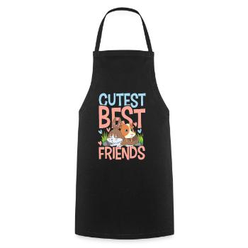 Cutest Best Friends für einen Haustierbesitzer - Kochschürze - Schwarz - Vorne - AI Model Male 185 dark (185cm)