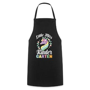 Chemise de la rentrée scolaire Little Miss Kindergarten - Tablier de cuisine - noir - Devant - AI Model Male 185 dark (185cm)